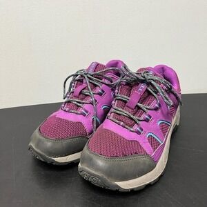 Merrell Youth Oakcreek Mid Hiking Sports Sneakers Boots Purple Sz 2 Gorpcore